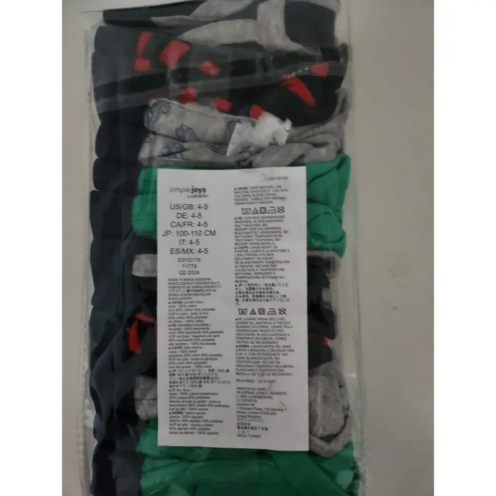 4/5 New Carter's 8 pack cotton briefs